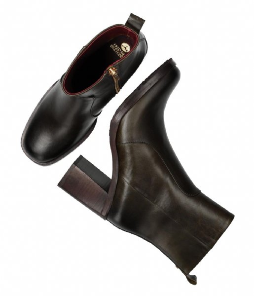 Fred de la Bretoniere  Ankle Boot Shiny Nappa Leather Dark Green (7003)